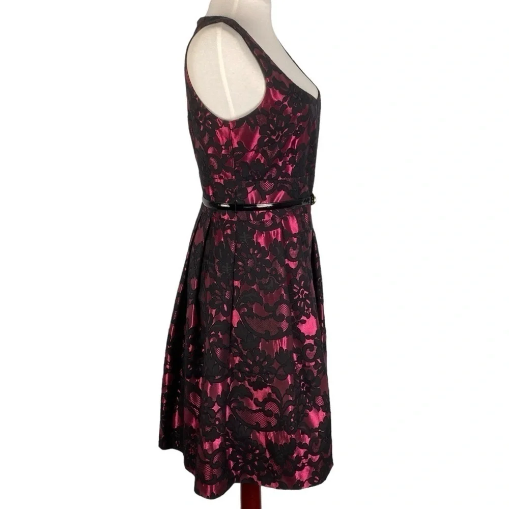 Eliza J Fit and Flare Lace Overlay Dress size 6 - Picture 3 of 11